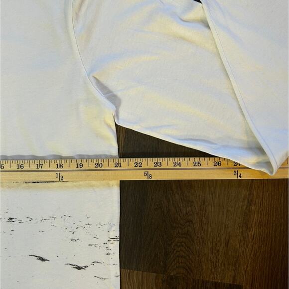 JOHN ANNETTI White Cotton South Beach Surf Recue Long Sleeve Shirt Size Large - Picture 8 of 9